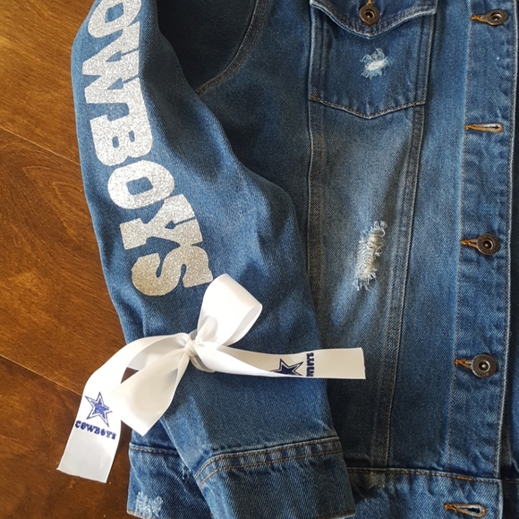 Dallas cowboys jeans jacket - Picture 3 of 5